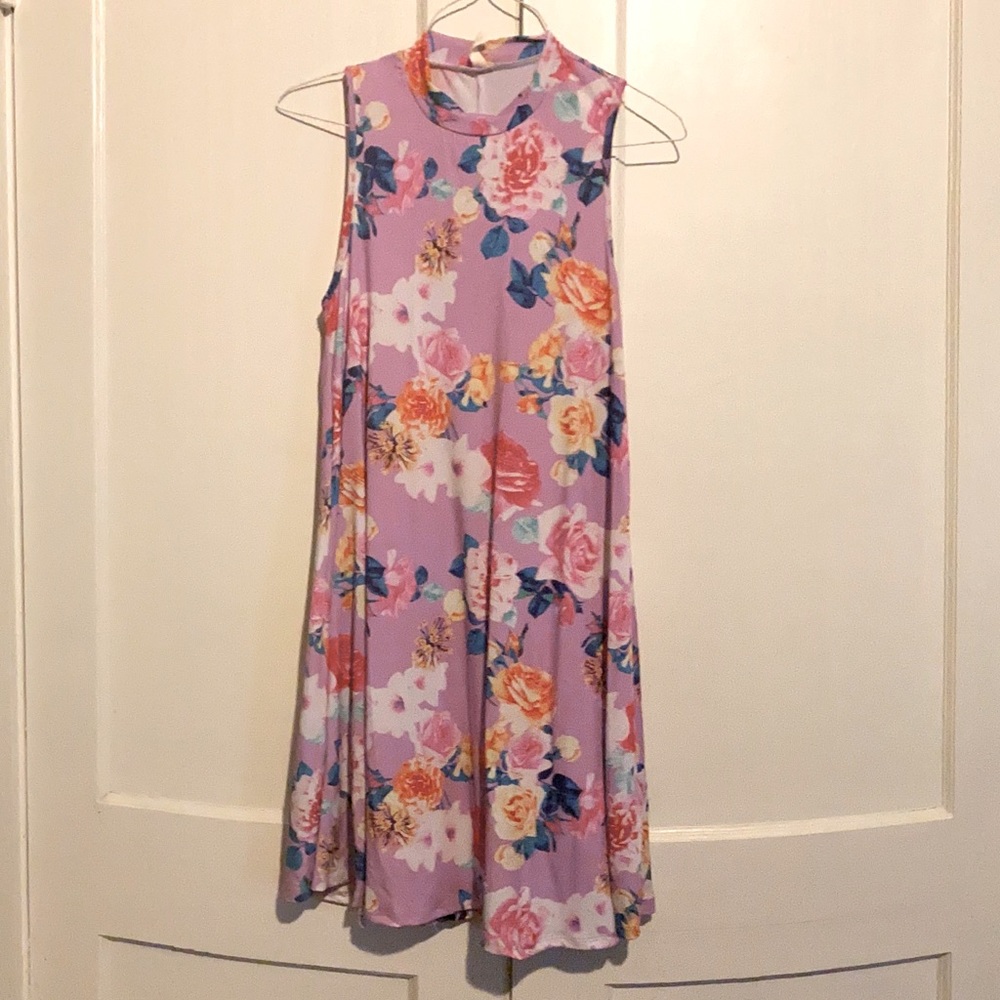Pink Blush High Neck Dress - Regular or Maternity